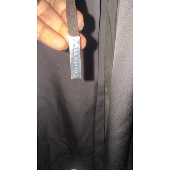 Women's HALSTON Leslie Satin Duster Brown Coat S - Picture 8 of 10